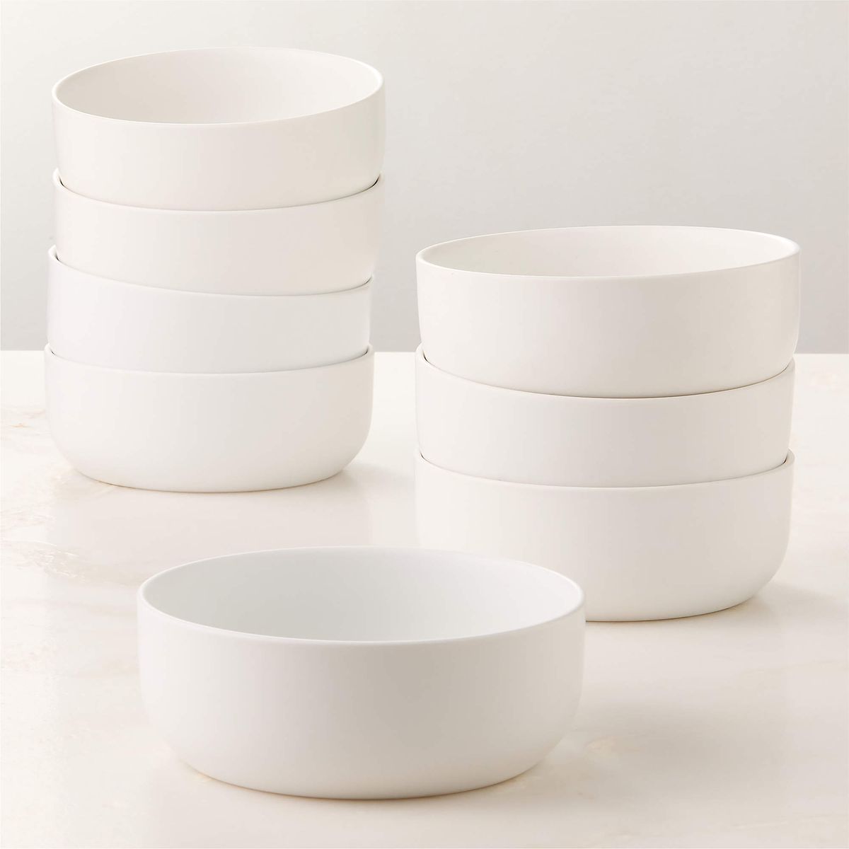 Juego de Bowls Cerámica Blanca