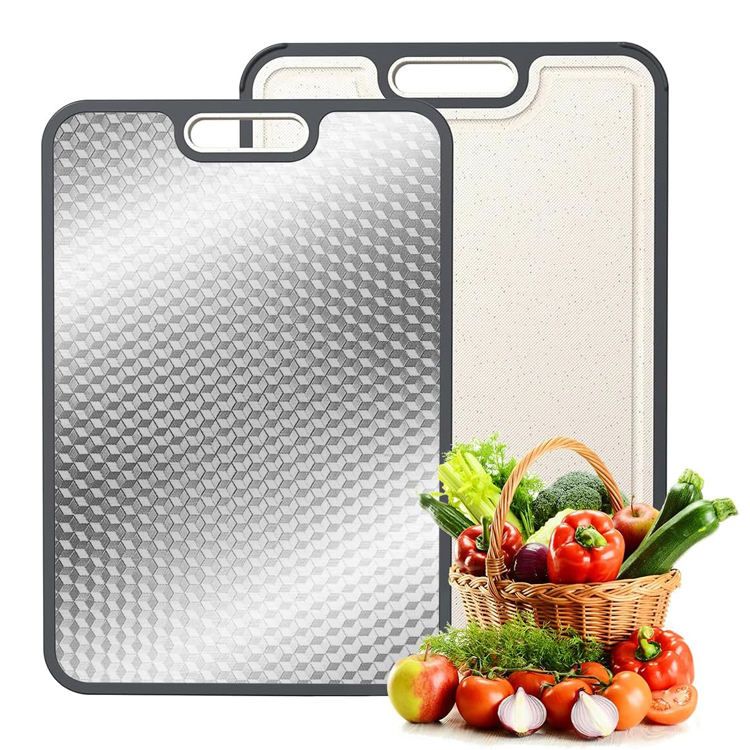 Tabla de Cortar Doble Cara Acero Inoxidable y PP