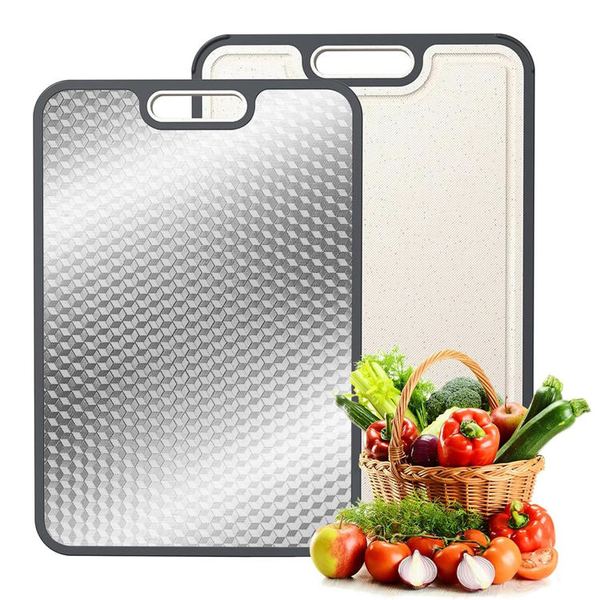 Tabla de Cortar Doble Cara Acero Inoxidable y PP