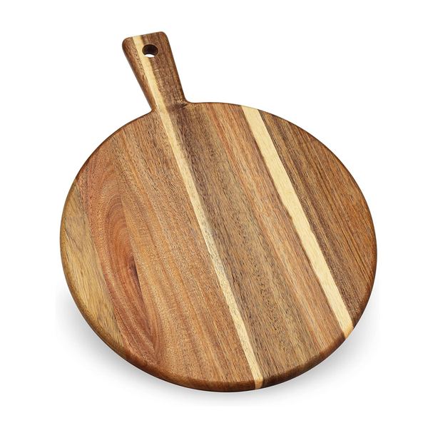 Tabla Redonda de Acacia · Con Asa